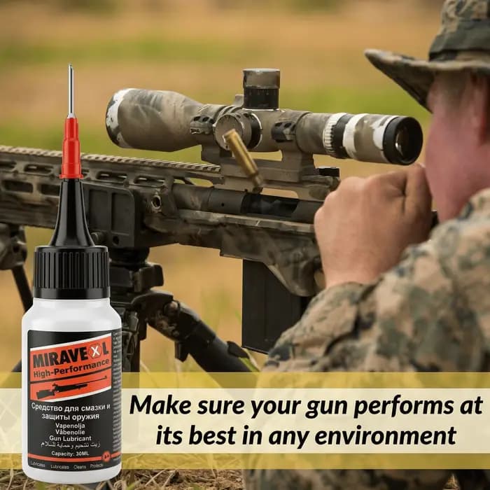 Huile de nettoyage et de protection pour armes CLP 30ml – Huile de précision pour aiguilles, pointe en acier, entretien des armes à feu, prévention de la rouille