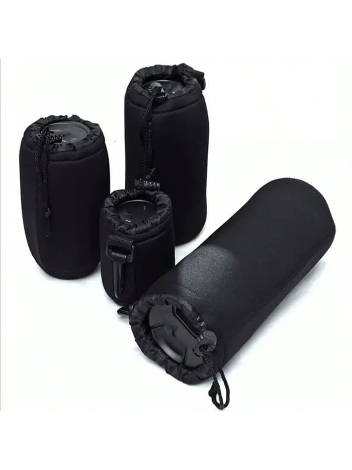 Pochette d'objectif d'appareil photo en néoprène souple et étanche pour objectif d'appareil photo, étui pour Canon Sony pour la plupart des appareils photo reflex numériques