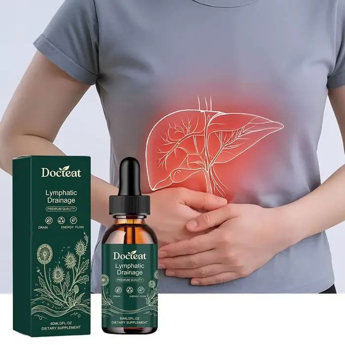 1-5PCS 60ml Docteat Lymphatic Drainage Drops – Complément alimentaire à base de plantes pour la détoxification et le