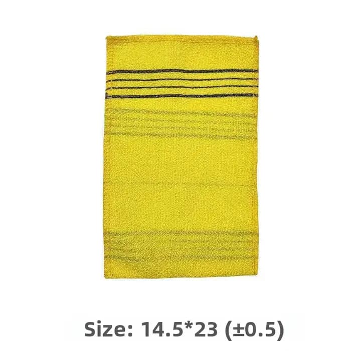 Serviette de Bain Exfoliante Coréenne Extra Large Épaisse à Grain Grossier Simple Couche Double Face Super Absorbante 5 Pièces