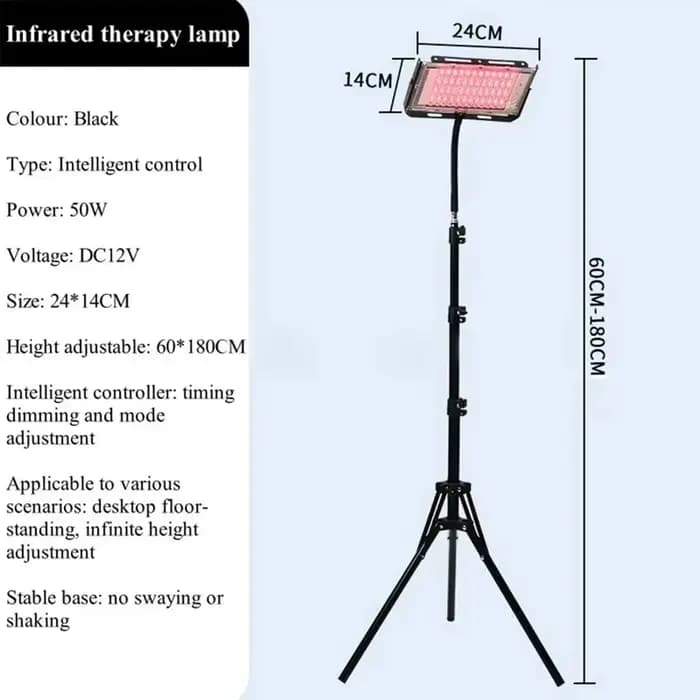 Lampe de thérapie à la lumière rouge à 96 led