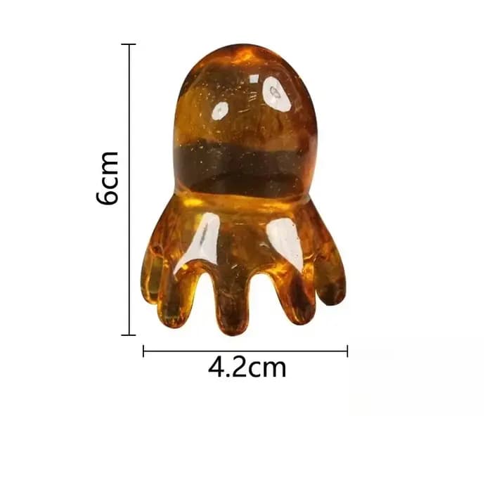 Tête de poulpe ergonomique en résine Gua Sha