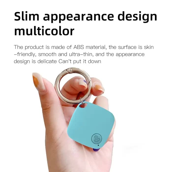 Traceur Bluetooth 5.0 HOMEFISH Mini Anti-Perte Dispositif de Suivi Rond pour Animaux de Compagnie, Enfants, Sac, Portefeuille, Localisateur Intelligent
