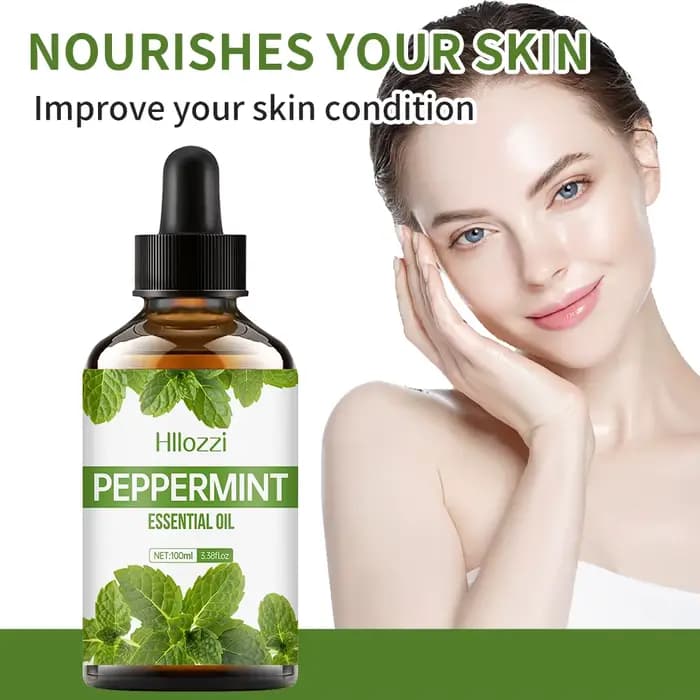 L'huile essentielle de massage corporel à la menthe poivrée est parfaite