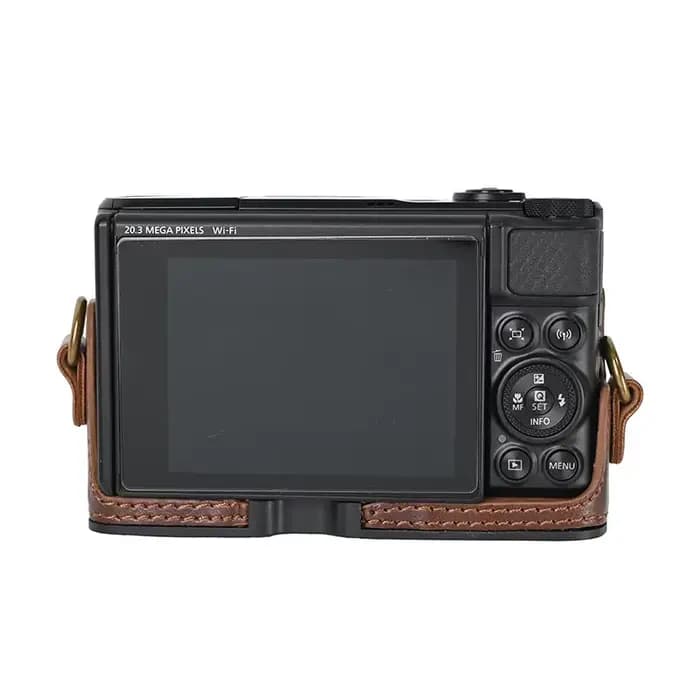 Étui en cuir PU portable avec sangle initiée, sac pour appareil photo, housse pour IL SX740, SX740HS, SX720HS, SX720, SX730HS, SX730, thérapeute