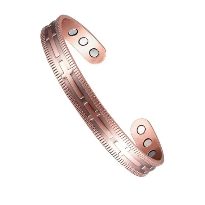 Bracelet à énergie magnétique de style européen et américain Vintage, accessoire tendance magnétique en cuivre antique