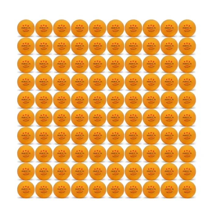 Huieson – balles d'entraînement de Tennis de Table 3 étoiles G40 + balles de Ping-Pong ABS blanc Orange pour l'entraînement en Club de Tennis de Table avec emballage en boîte