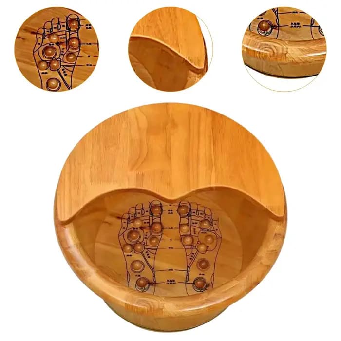 Baignoire de pieds en bois avec Massage
