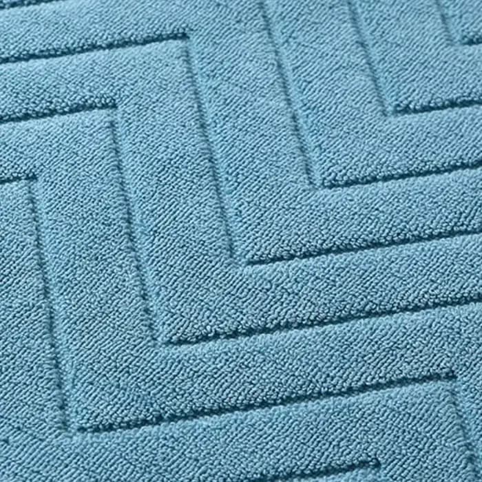 Inyahome tapis de bain de luxe serviette de sol 100% coton absorbant hôtel SPA