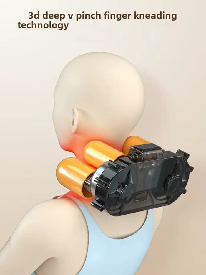 JAIYORL Shiatsu oreiller de Massage du cou coussin électrique masseur de dos profond avec des tissus thermiques pétrissage pour les épaules détendre les Muscles