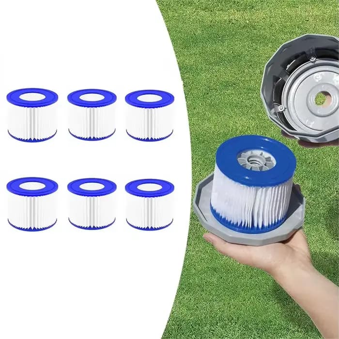 Filtres à cartouche de 6 pièces pour piscines de spa paresseuses Lay-Z – Convient à Miami Vegas Monaco VI