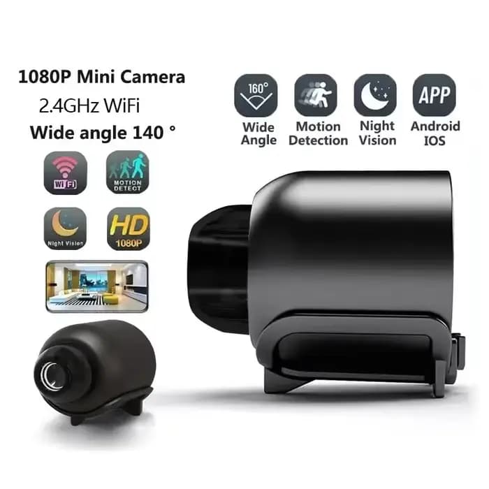 Nouvelle mini caméra X5 1080P, vision nocturne, légère, portable, caméras de qualité supérieure, détection de mouvement, caméra de surveillance sans fil
