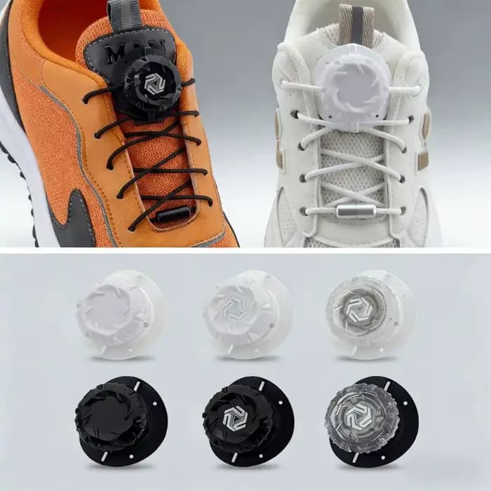 1/2 paire de lacets automatiques sans nœuds, lacets épais en corde pour baskets de tennis, installation simple, boucle pivotante, accessoires pour chaussures