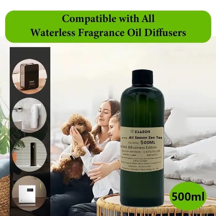 ESAEON 500ml (16.9 fl.oz) Huiles essentielles de sauge et de sel marin - Huile essentielle liquide pour diffuseur