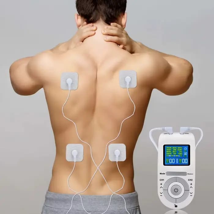 Stimulateur musculaire électrique Tens Ems Acupuncture Masseur facial et corporel Thérapie numérique Outil de massage Herald Électrostimulateur