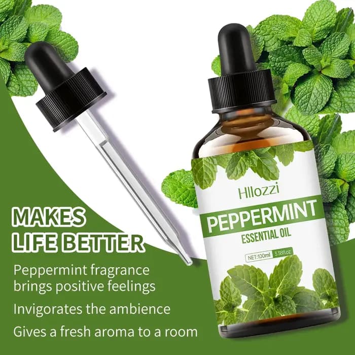 L'huile essentielle de massage corporel à la menthe poivrée est parfaite