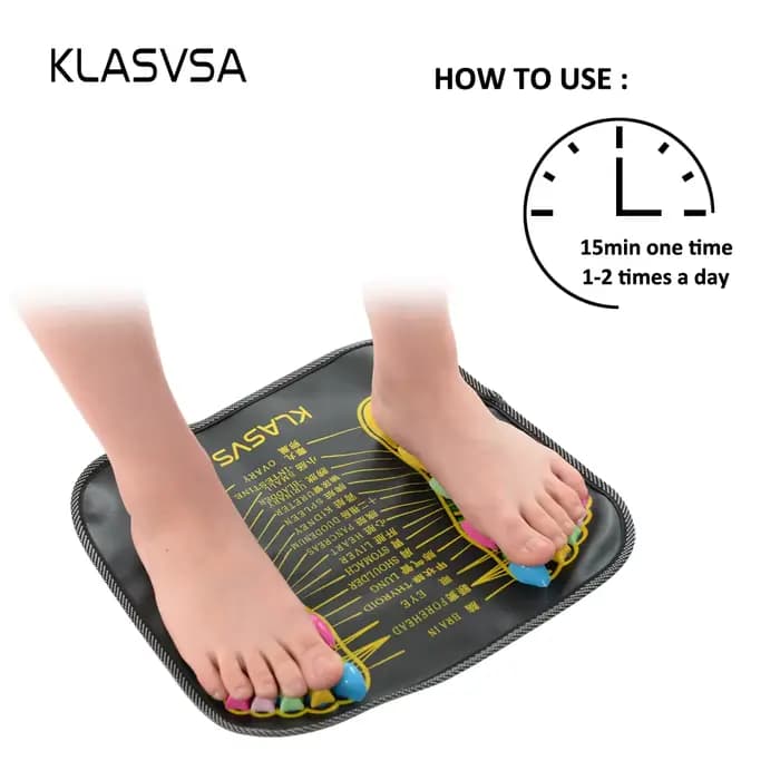 KLASVSA Réflexologie Marche Pierre de massage de Pied Jambe Douleur Soulager Relief