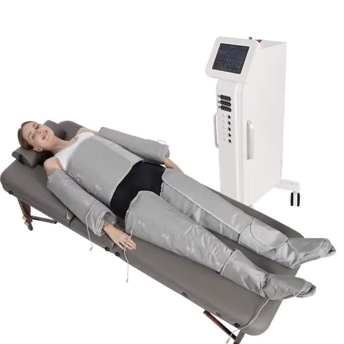 Machine professionnelle de drainage lymphatique de pressothérapie de stimulateur musculaire d'ems 3 en 1