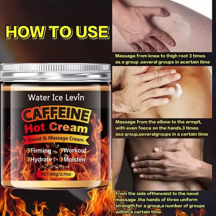 Crème de massage thermique à la caféine 60g