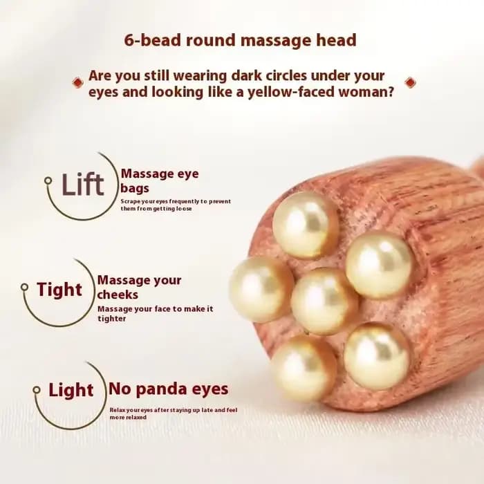 Bâton de massage des yeux en laiton Lotus