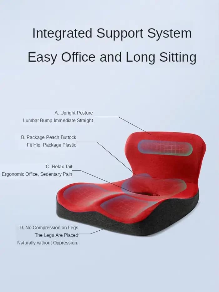 Coussin orthopédique en mousse à mémoire de forme «L»
