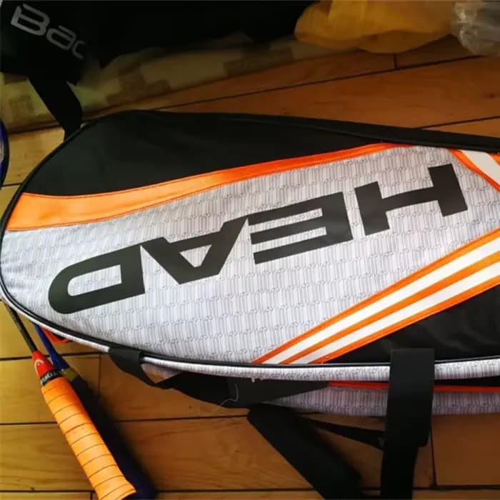 Sac à dos pour raquettes de tennis HEAD, grande capacité pour raquettes de 3 à 6 pièces, sac de sport pour badminton et courge avec compartiment à chaussures séparé