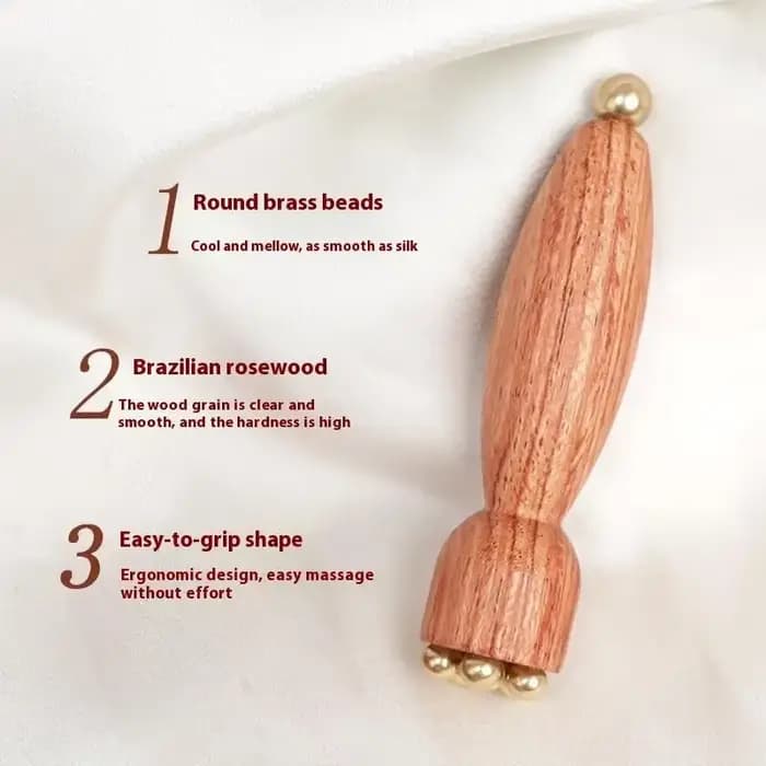 Bâton de massage des yeux en laiton Lotus