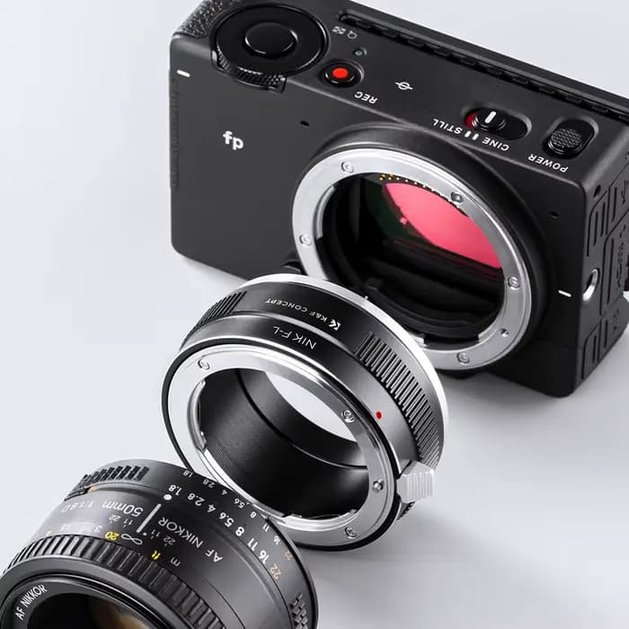 Adaptateur d'objectif K&F CONCEPT Nik-L pour objectif Nikon F AI vers boîtier d'appareil photo Leica Panasonic L pour Leica SL SL2 T TL2 Panasonic