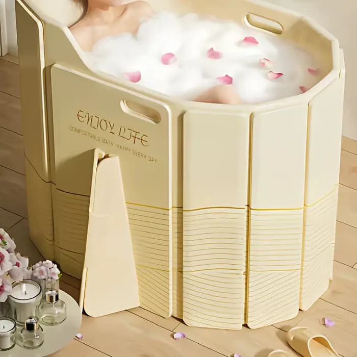 Bain à remous pliable pour adultes