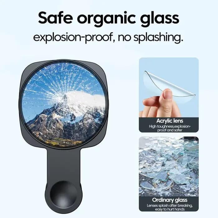 Kit de clips pour miroir Selfie, objectif de caméra pour Smartphone, pour IPhone, Samsung, Streaming en direct, Photo, vidéo, accessoires Vlog