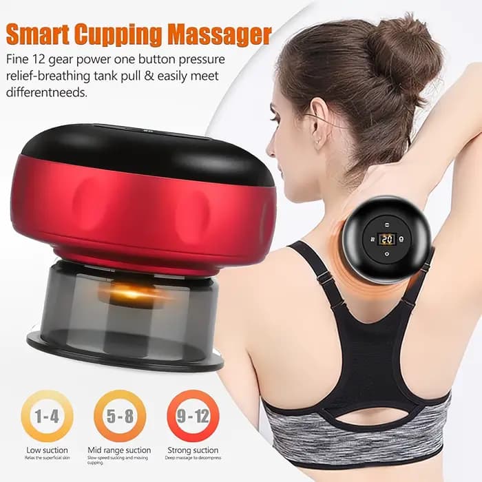 Masseur à ventouses électrique anti-cellulite avec aspiration chauffante
