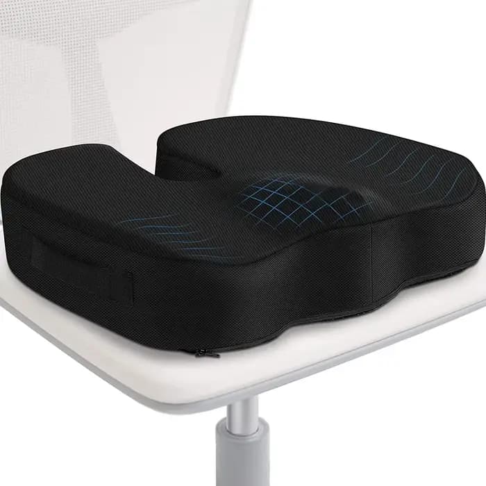 Coussin de siège Coccyx en mousse à mémoire de forme