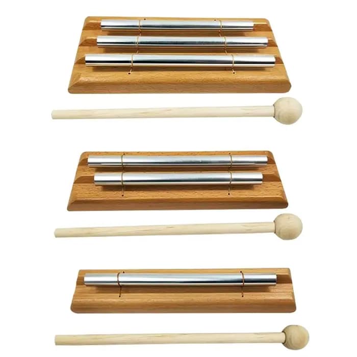Carillon musical de méditation à 3 tons avec mallette