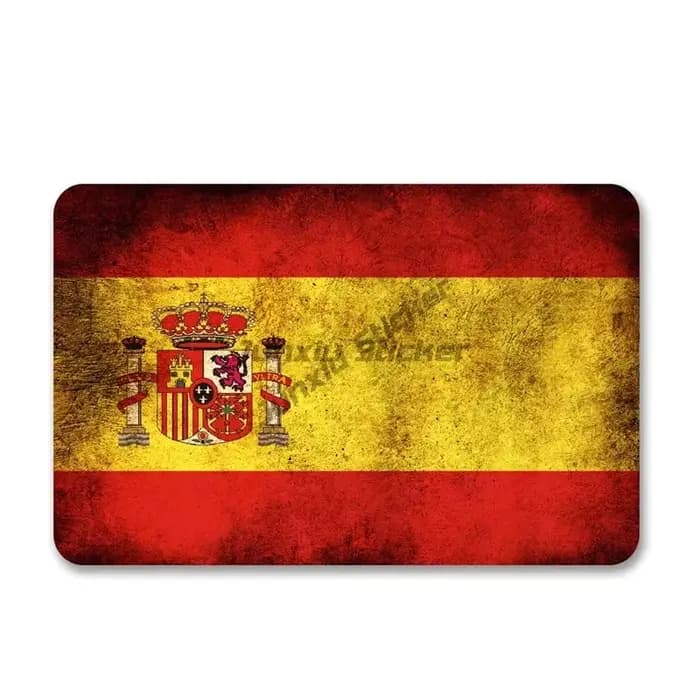 Autocollants créatifs en PVC avec drapeau d'Espagne, carte et emblème de taureau pour voiture, camion, vélo, casque, mur, fenêtre, réfrigérateur, table, accessoires de décoration