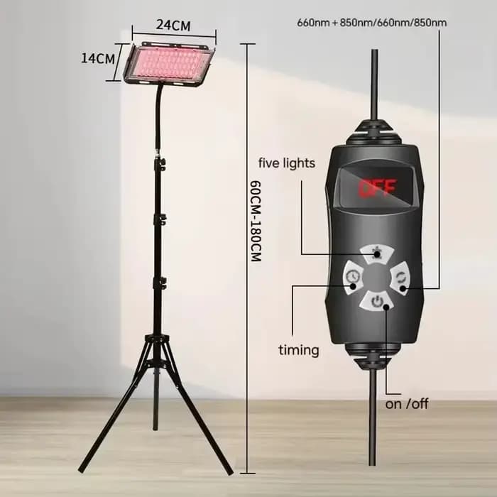 Lampe de thérapie à la lumière rouge à 96 led