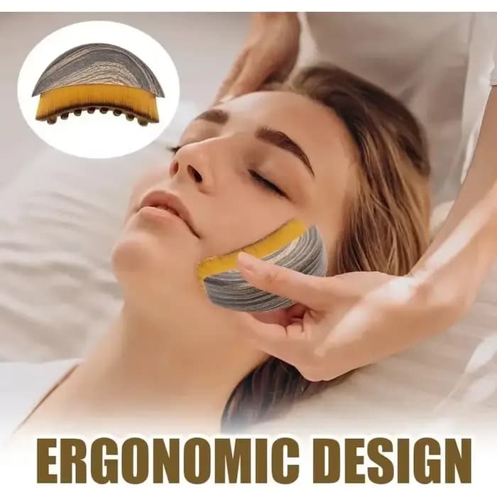 Brosse de massage lymphatique pour le visage