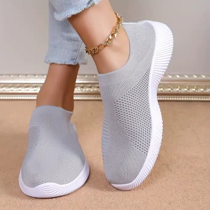 Chaussures pour femmes roses chaussures plates respirantes chaussures élastiques pour femmes baskets Zapatos Mujer chaussures d'été chaussures de sport légères