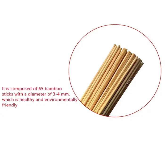 1 bâton de massage portable en bambou pour fitness et relaxation