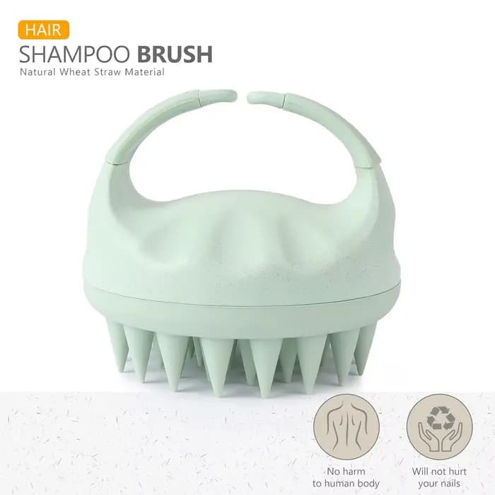 CALIYI 1/2 pièces Massage du cuir chevelu shampooing brosse de douche peigne nettoyage