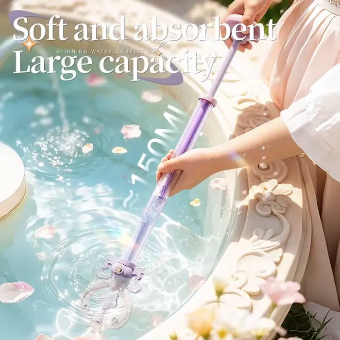 Pistolet à eau magique en forme de baguette de fée, jouet aquatique scintillant pour l'été, pour enfants et adultes, cadeau d'anniversaire, canon à eau pour bataille aquatique