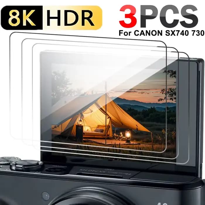 Protecteur d'écran HD pour appareil photo numérique Canon SX740 HS SX730, Films en verre trempé anti-rayures pour Canon Powershot sx740HS, 1 à 3 pièces