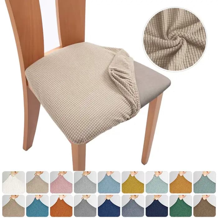 Housse de chaise en Jacquard pour salle à manger, housse de coussin élastique, housse de siège souple, protection respirante pour meubles, housse bon marché pour la maison