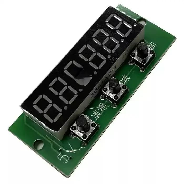 Module de compteur numérique Compact à 6 chiffres, compteur numérique rouge 0 à 999999 avec fonction de mémoire, 1/3/5 pièces