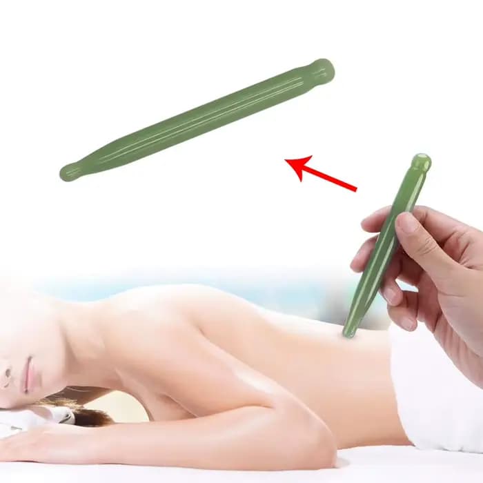 Point d'acupuncture du visage en Jade naturel