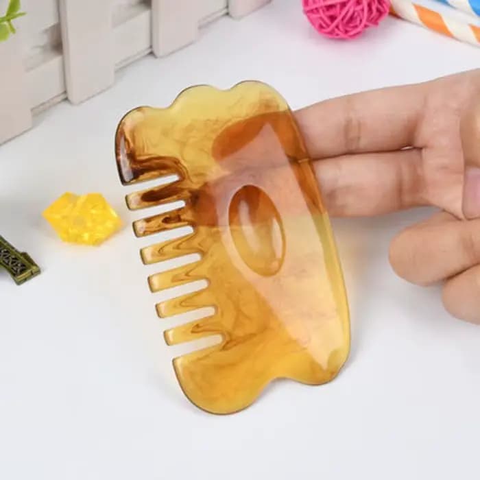 Résine GuaSha grattage SPA outil de Massage 6 en 1 Kit pour le visage cou bras corps jambes dos Gua Sha conseil point