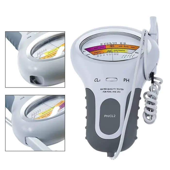 Testeur de chlore professionnel pour l'eau, mesureur de pH et de chlore CL2, moniteur d'eau avec sonde pour piscine et spa