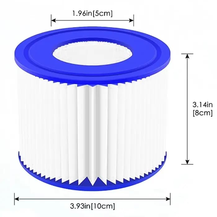 Filtres à cartouche de 6 pièces pour piscines de spa paresseuses Lay-Z – Convient à Miami Vegas Monaco VI