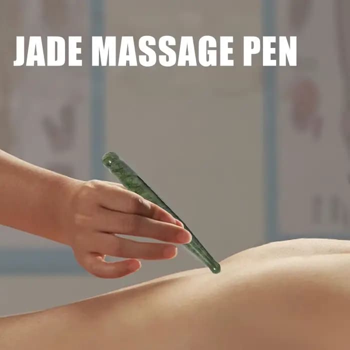 Point d'acupuncture du visage en Jade naturel