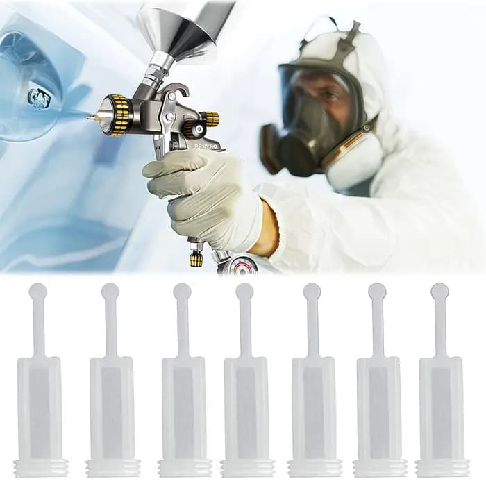 Filtre pour pistolet de peinture à gravité, filtre à peinture jetable à gravité, adapté à diverses opérations de peinture à la main.