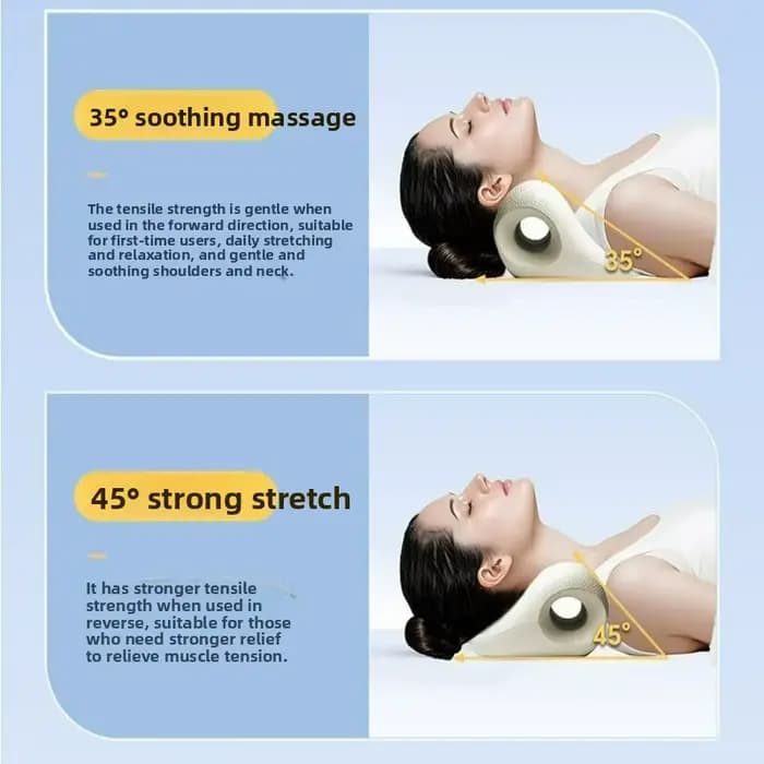 Oreiller de massage cervical avec contour en U
